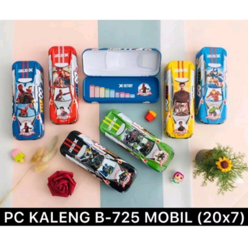 

Tempat pensil mobil spiderman, batman, avengers, superman B725, B-715 / Kaleng pensil mobil batman, avengers, spiderman B-725, B-715