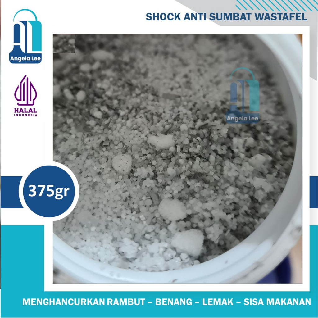 SHOCK Bubuk Anti Sumbat wastafel Toilet Kloset Pipa septik tank 375g Anti Mampet