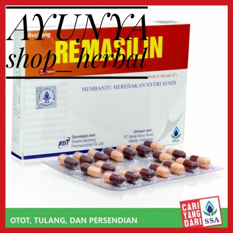 BUCHANG REMASILIN ( bpom ) Obat Rematik Sakit Pinggang Nyeri Sendi - Obat Herbal Cina AYUNYASHOPHERB