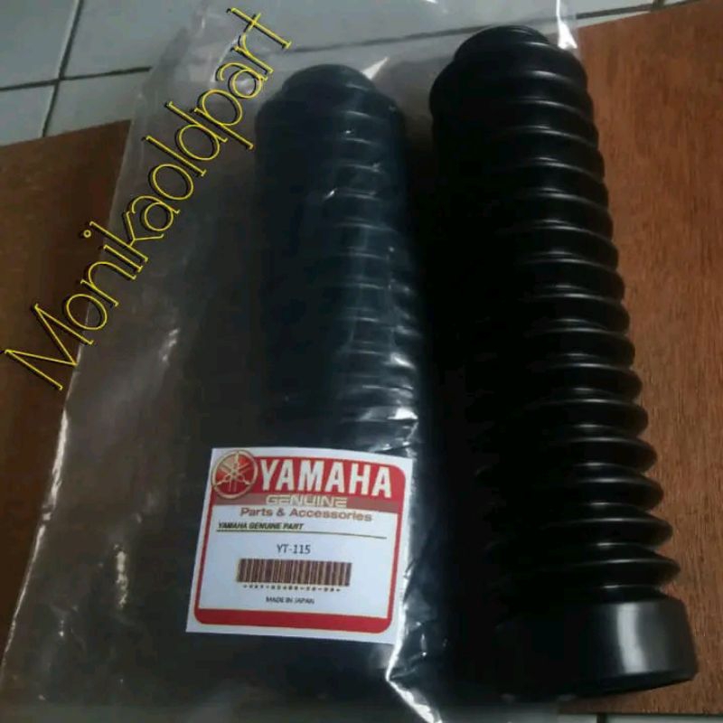 KARET SPIRAL PELINDUNG SHOCK DEPAN YAMAHA YT 115 KARET KONDOM SHOCKBREAKER DEPAN YAMAHA YT115 ORI