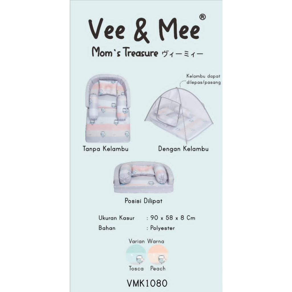 Vee&amp;Mee VMK1080 Kasur Lipat - Owl Series