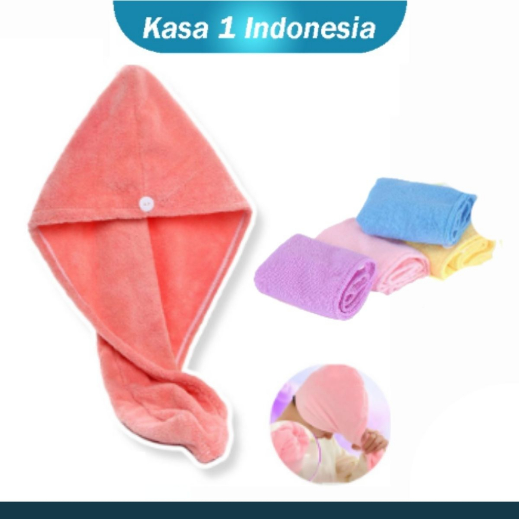 Handuk Kepala Keramas Untuk Anak-anak Microfiber