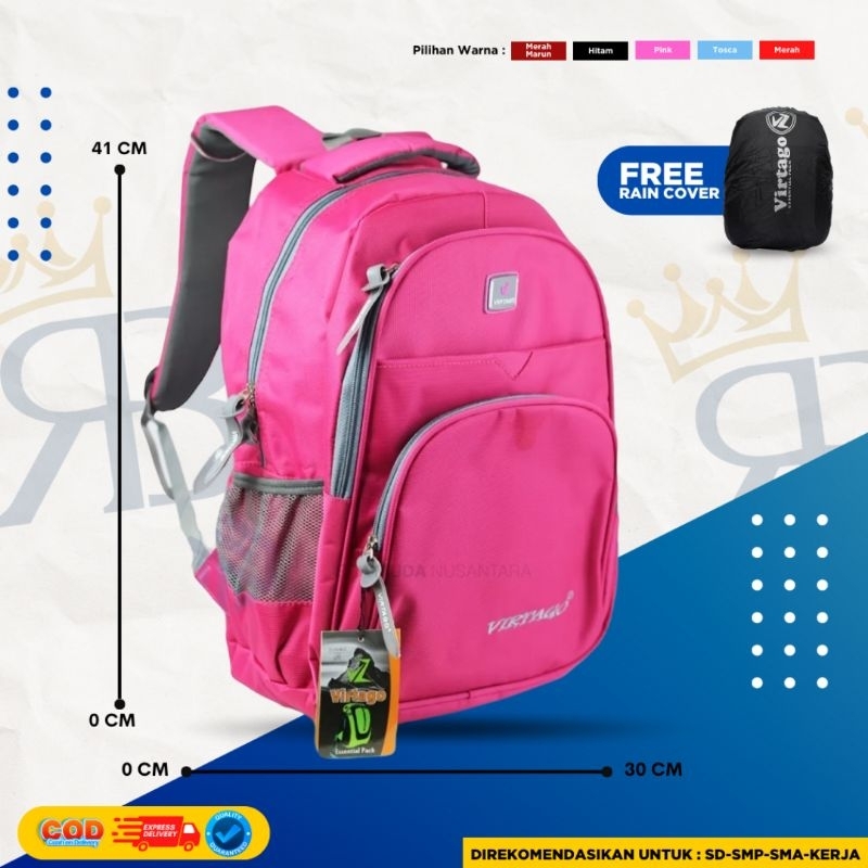 Tas Virtago/Ransel Virtago/Tas Sekolah Untuk SMP-SMA/Tas Laptop Untuk Kerja