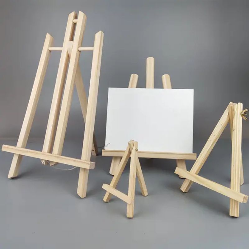 

Mini Easel Stand Tripod Kayu Wooden Easel Holder Mini 10 cm sd 40 cm Sandaran Hp Dan Kanvas Lukis