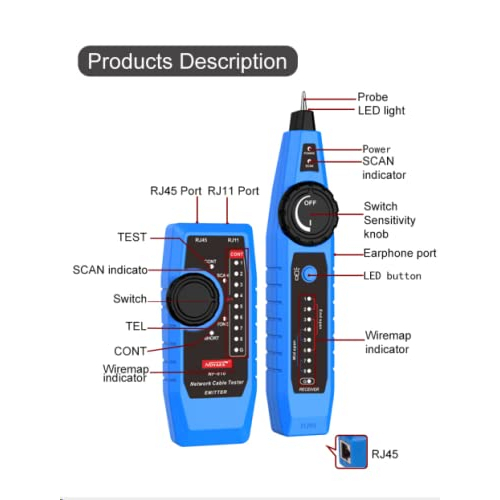 NOYAFA NF-810 Kabel Lan Tester Network &amp; Wire Tracker Network Line scanning power cable Scanning