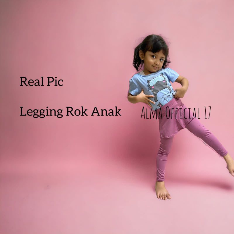 Celana Legging Rok Anak Perempuan Bahan Spandex Premium