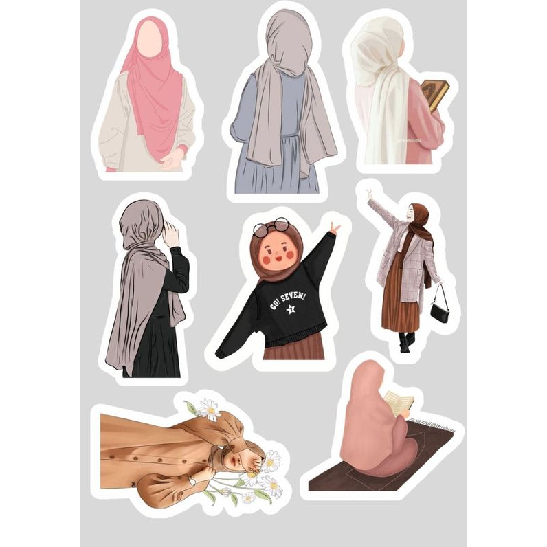 

ootd hijab sticker/ ootd girls sticker/ stiker jurnal