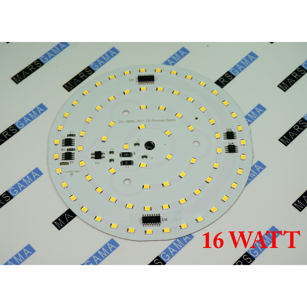 Papan PCB Led 220V 16W 2835 langsung PLN Tanpa Driver