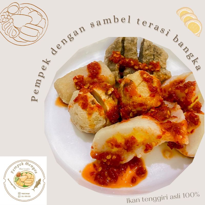 

pempek kecil mix 20 pcs asli ikan tenggiri 100%