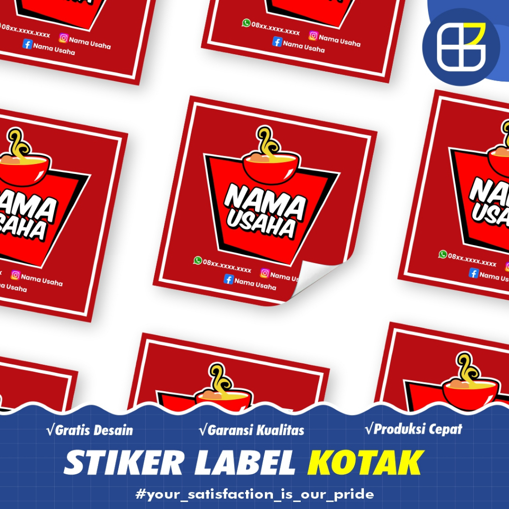 

Stiker Label Makanan atau Minuman / Stiker Cutting / Stiker Online Shop / Stiker Makanan & Minuman