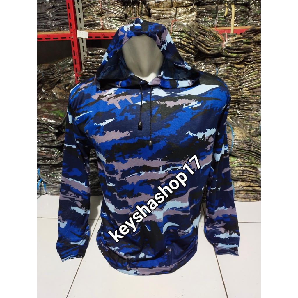 Baju hoodie loreng tni au