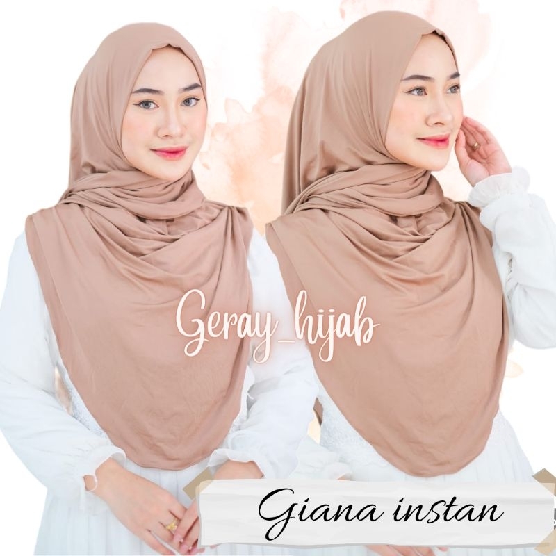 GIANA INSTAN / JILBAB INSTAN / JILBAB SEGITIGA / SEGITIGA INSTAN JERSEY / HIJAB INSTAN / JILBAB INSTAN / PASHMINA INSTAN / BERGO JERSEY