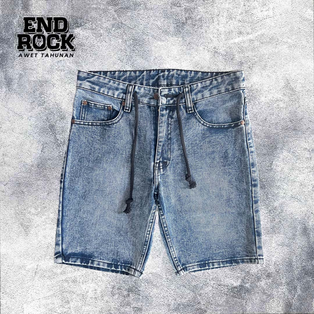 ORIGINAL Jeans Distro 050 | Celana pendek sobek pria distro