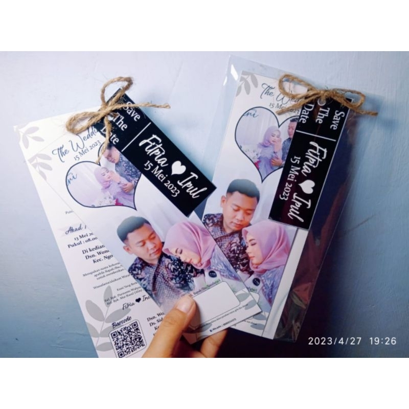 undangan hangtag tali rami