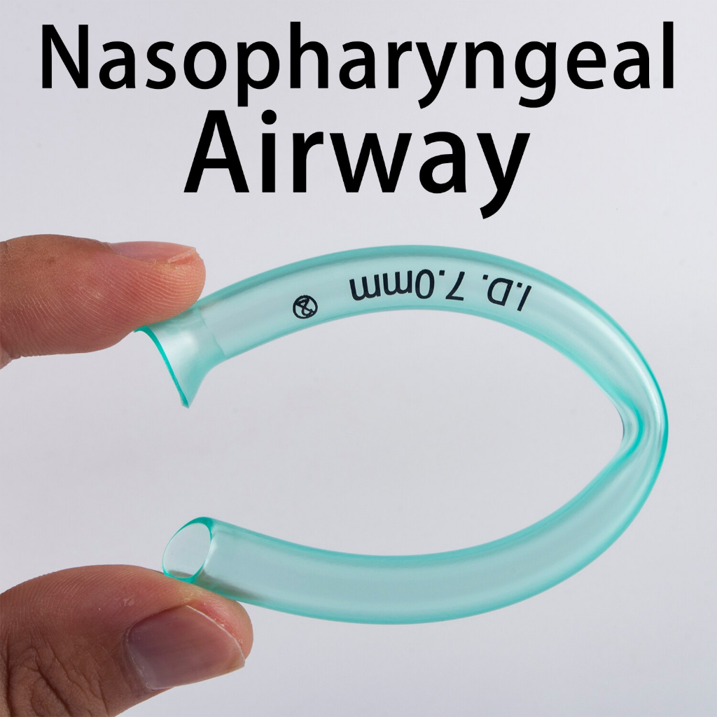 Nasopharyngeal Airway I.D 6.0mm Nasopharyngeal Respiration Tubes PVC Emergency First Aid Untuk Outdoor Perlengkapan P3K