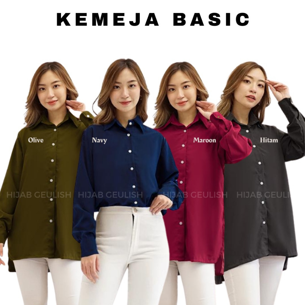 KEMEJA POLOS  / KEMEJA BASIC TERMURAH