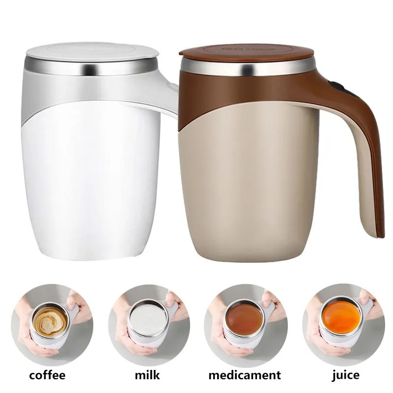 Automatic Magnetic Stirring Cup Gelas Aduk Sendiri Otomatis Unik 0888