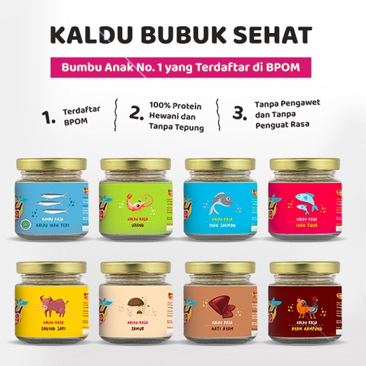KALDU Mpasi bayi Bumbu Bunda by Elia Tanpa / Non MSG dan Pengawet