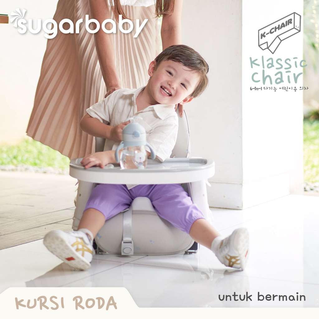 SUGARBABY K-Chair High Chair 6 in 1 Klassic Series | Booster Seat | Kursi Makan Bayi