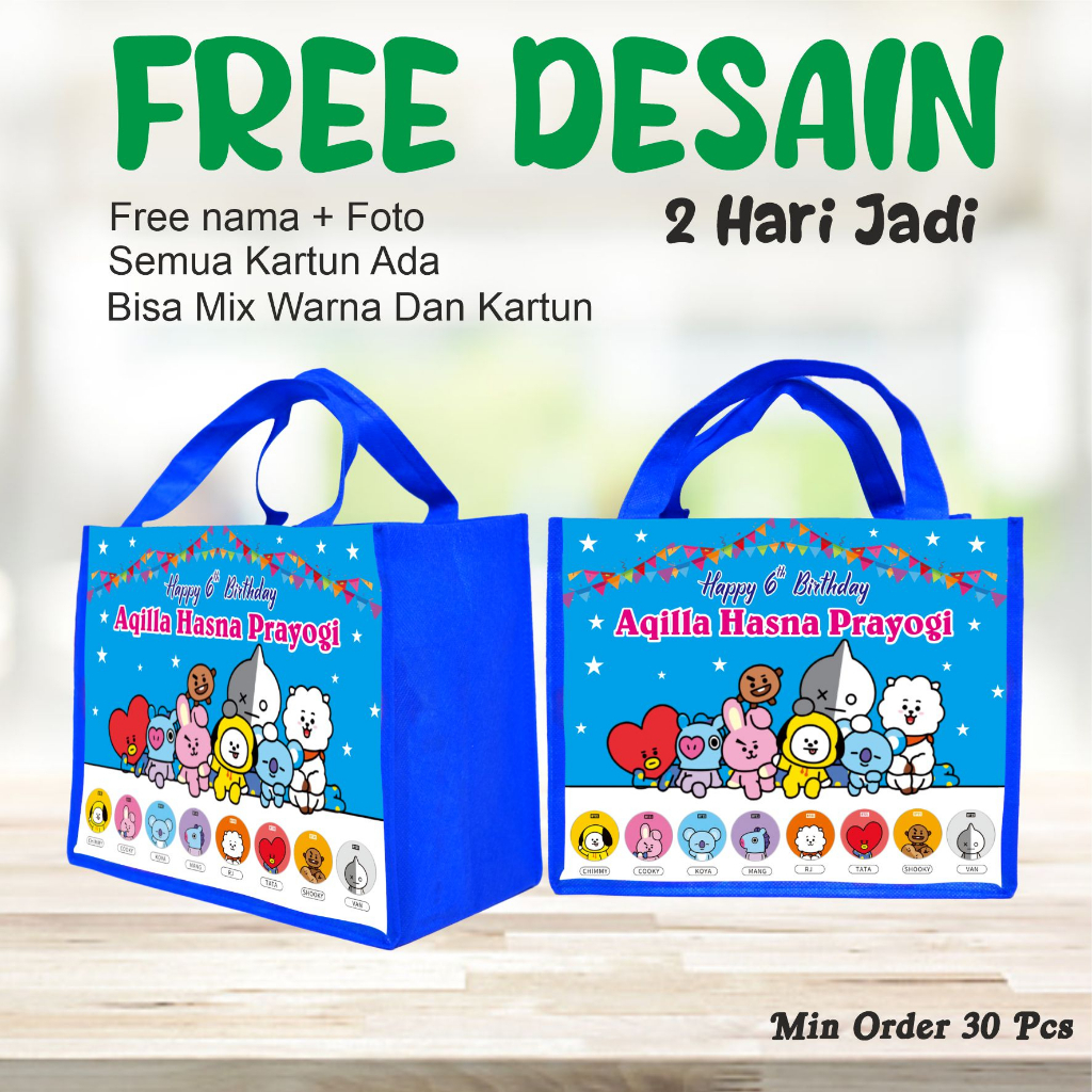 

TAS MUAT KFC BIG SELLER SOVENIR ULANG TAHUN ANAK ANAK-GOODIE BAG-TAS U;ANG TAHUN PRAKTIS TANPA RIBET