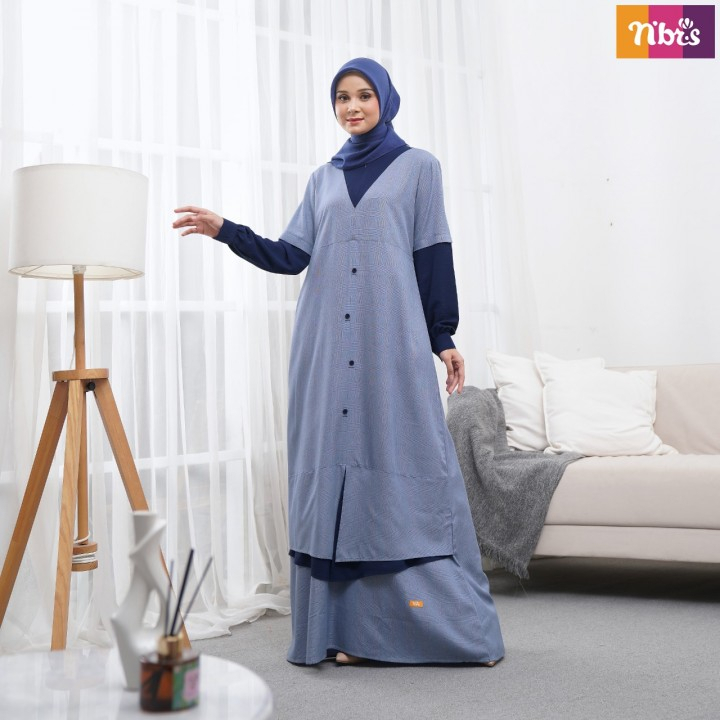 GAMIS NIBRAS NB B81 BLUE TERBARU