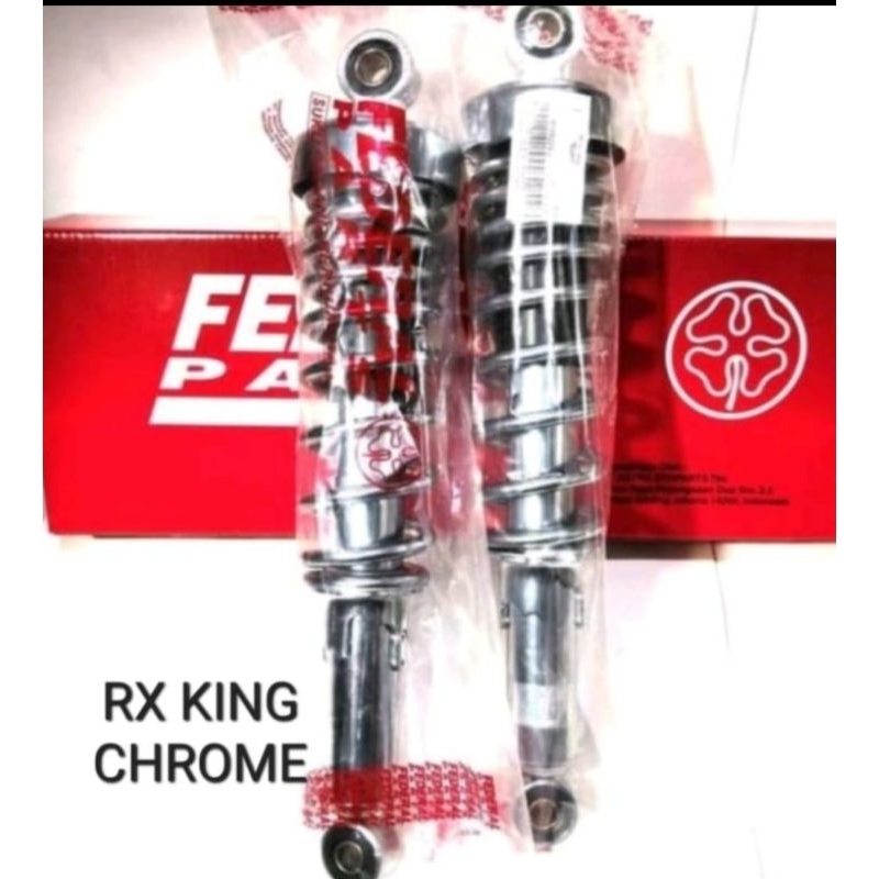 SHOCK BELAKANG RX KING CHROME FEDERAL PARTS SEPASANG