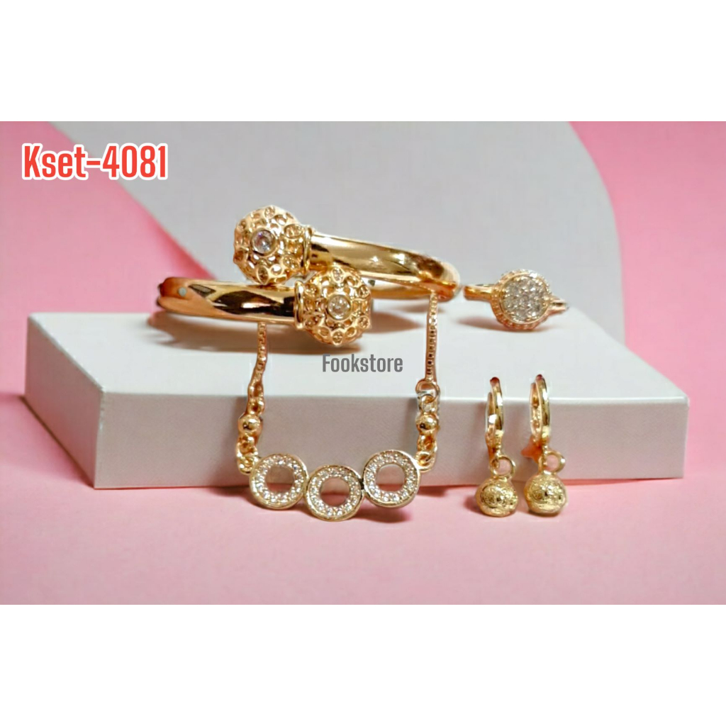 SET GELANG BANGLE UNTUK ANAK ISI 4 ITEM /KSET-4081