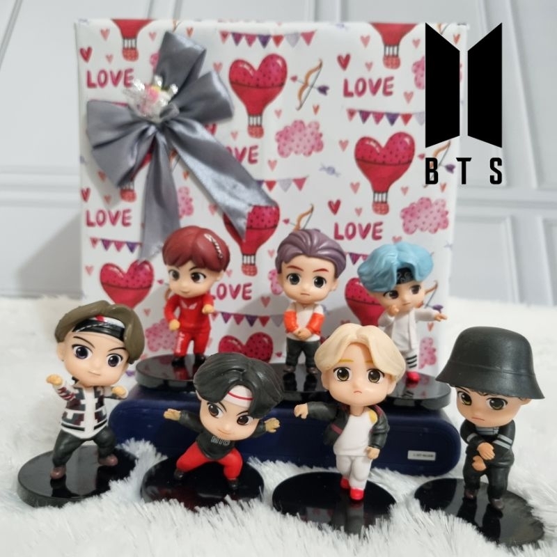 Boneka BTS BT21 / Figur BTS Tiny Tan Gratis Photocard BTS