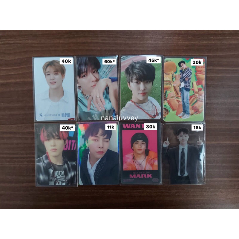 Photocard Jeno Hello Mark lenti glitch fortune tds 2, jaemin hello ar clip hot sauce, chenle glitch,