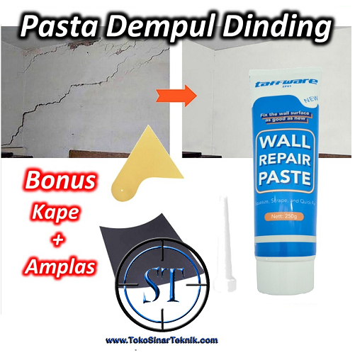 Swift Krim Reparasi Anti Bocor Paste Dempul Tembok Retak Plamir Dinding 250gr Wall Wall Repair Crack Pasta Cream Instant