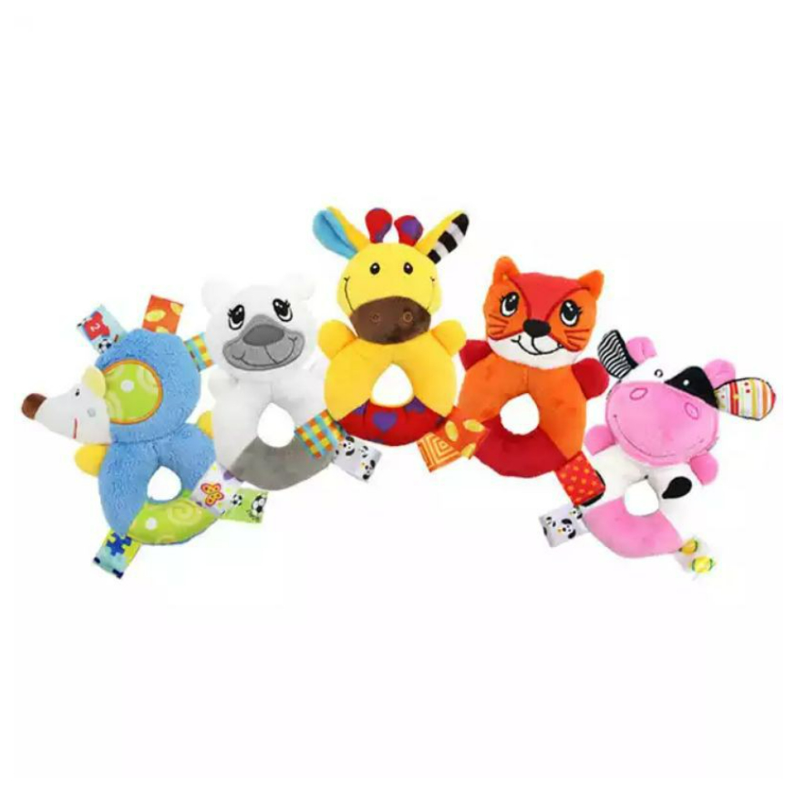 Rattle Donut Animal Baby  / Rattle Plushie Dolery / Mainan Tangan Bayi CBKS VC