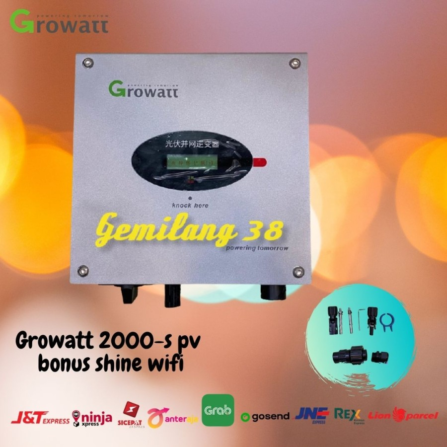 2000W On Grid Growatt 2000-S PV Grid Inverter 2000 W BONUS Shine WIFI
