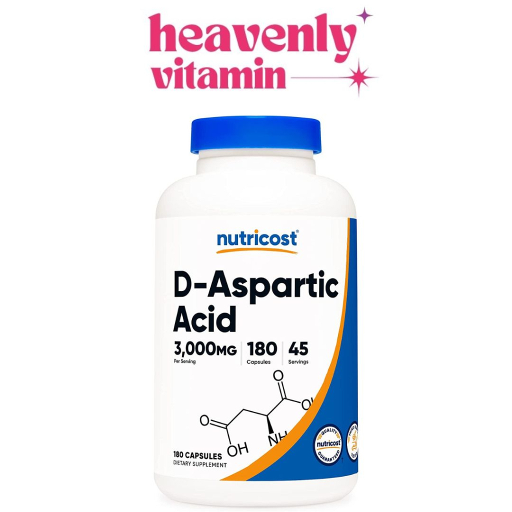 Nutricost D-Aspartic Acid 3000mg - 180 Capsules