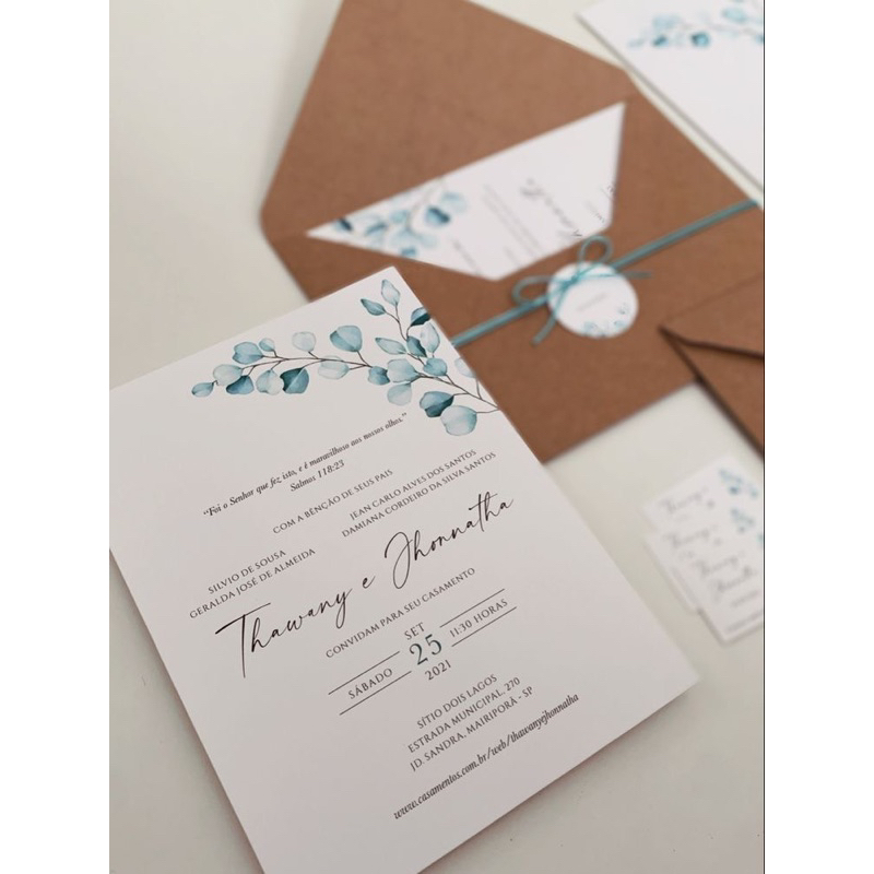 Undangan Pernikahan soft cover amplop rustik