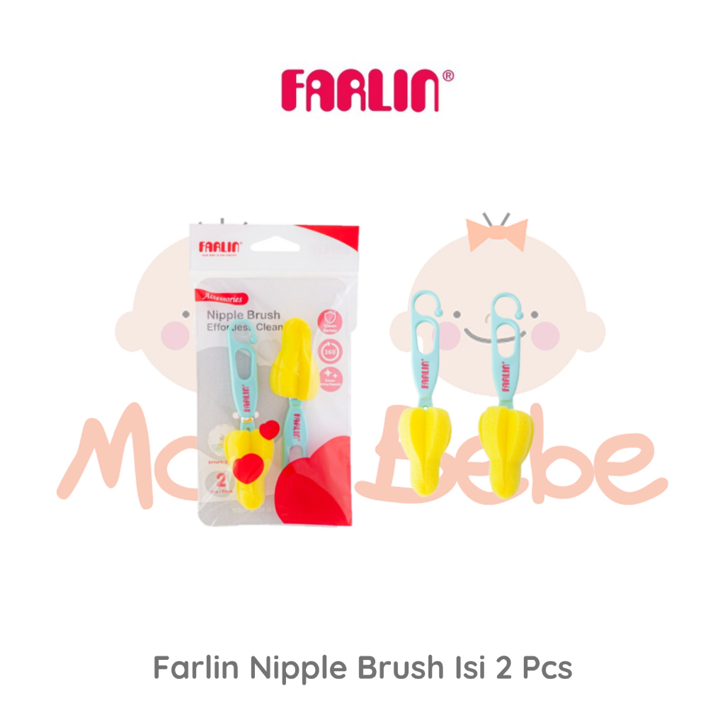 [PROMO] Farlin Nipple Brush Sikat Pembersih Dot Bayi