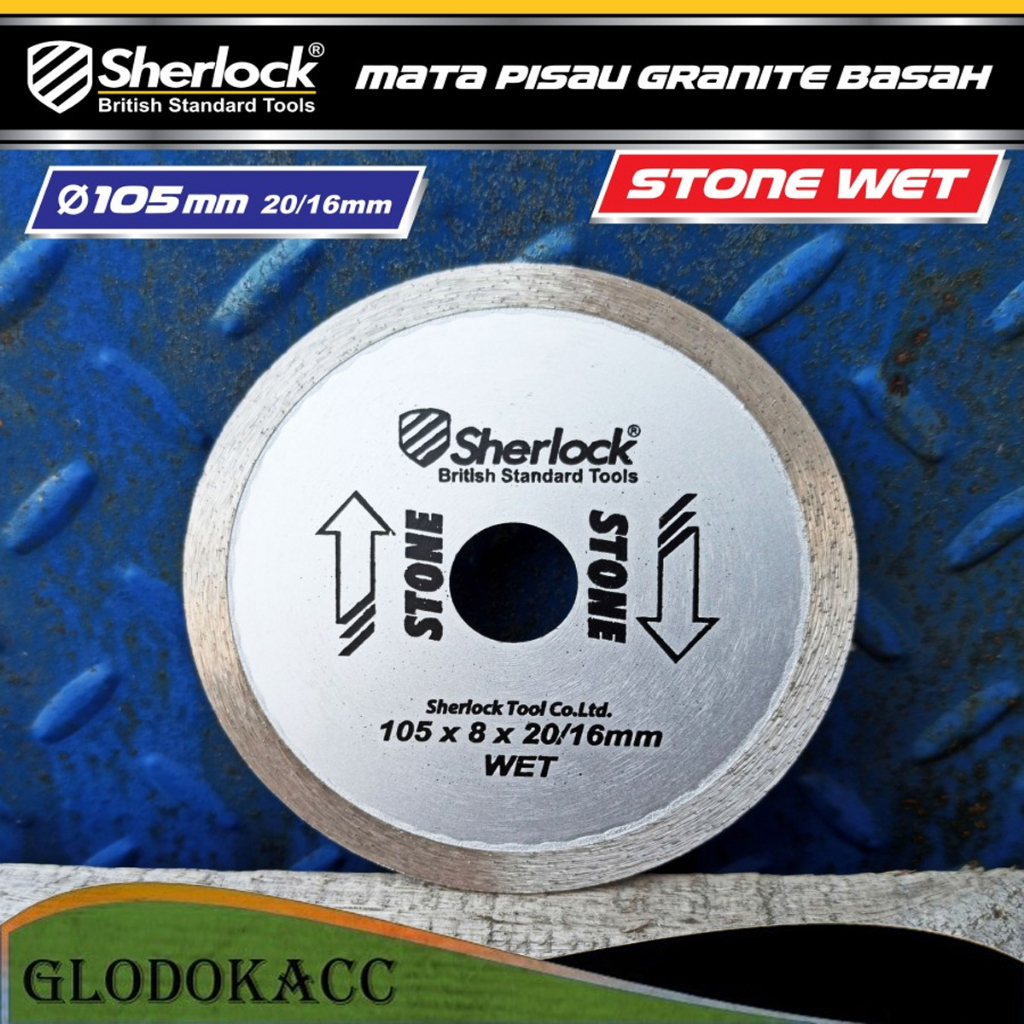 Diamond Wheel (Wet 4&quot;) Sherlock Mata Pisau Potong Granite Basah Stone