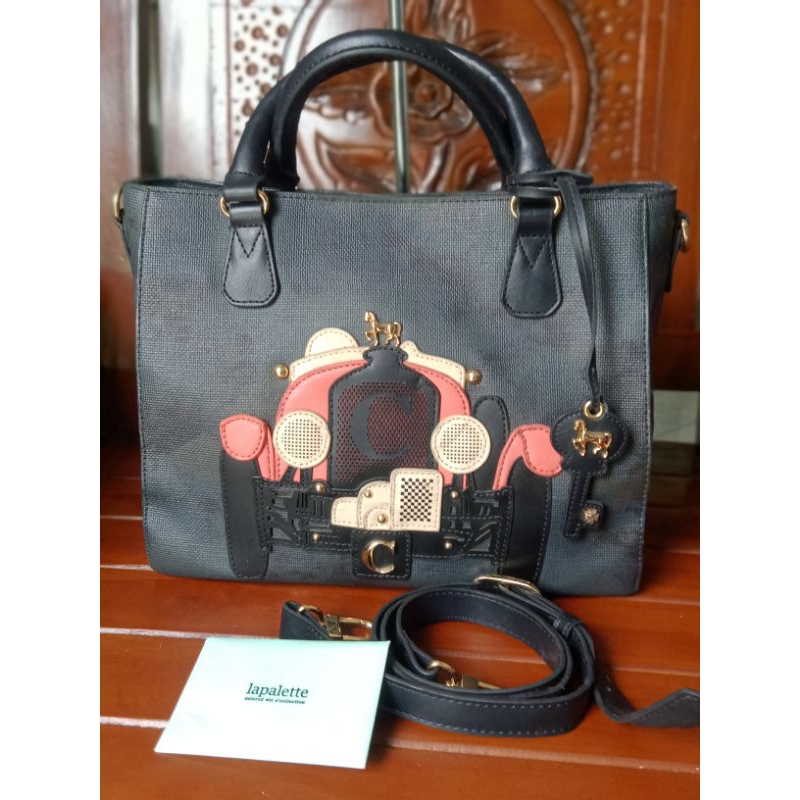 [TIDAK NEGO] TAS LAPALETTE CUPCAKE WARNA ABU TUA