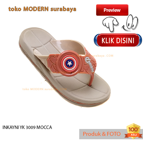 Sandal anak laki laki casual sandal jepit karet INKAYNI YK 3009