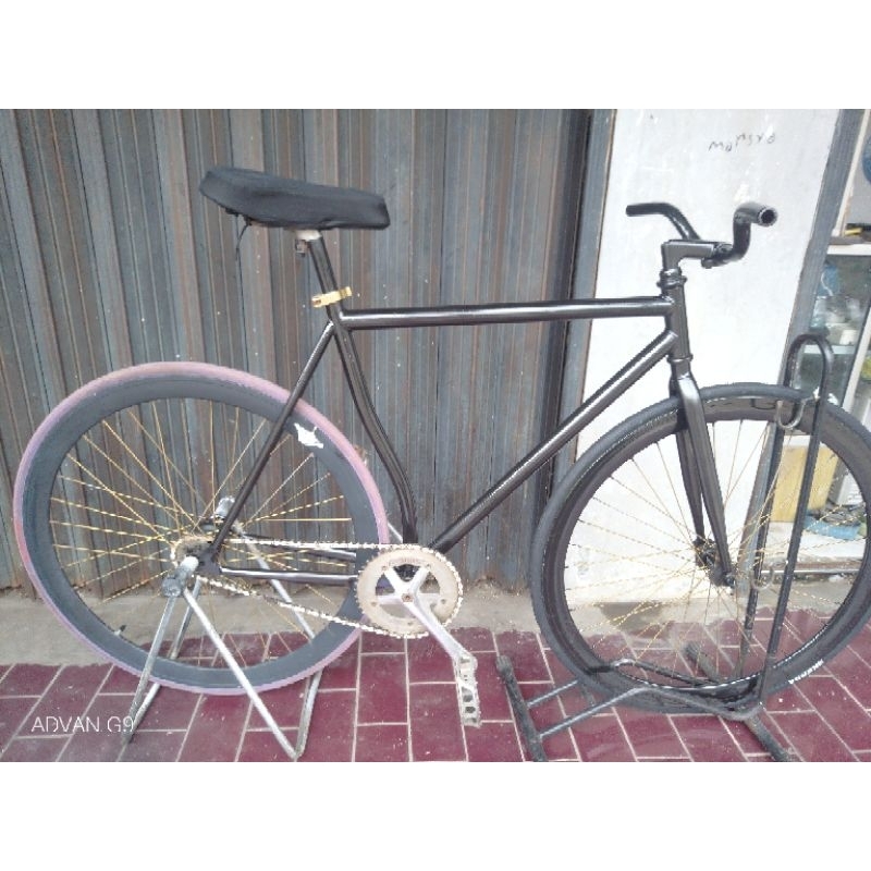 Sepeda fixie doltrap hitam