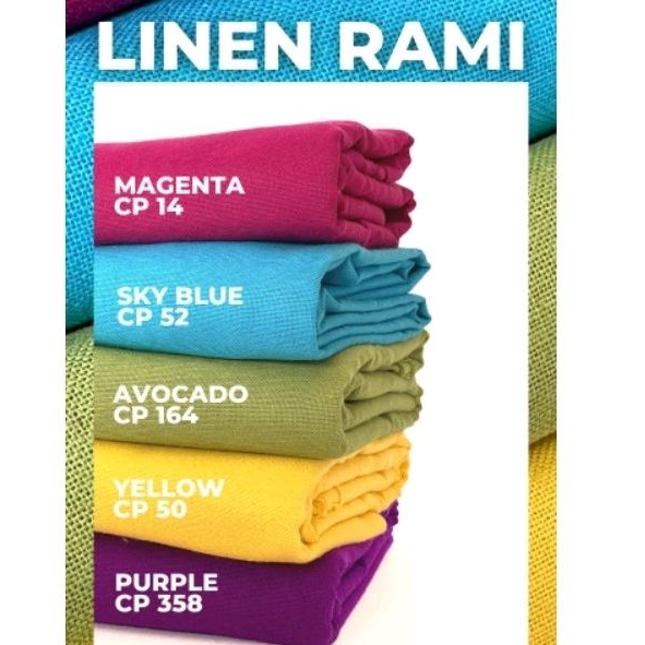 Kain katun Linen Rami