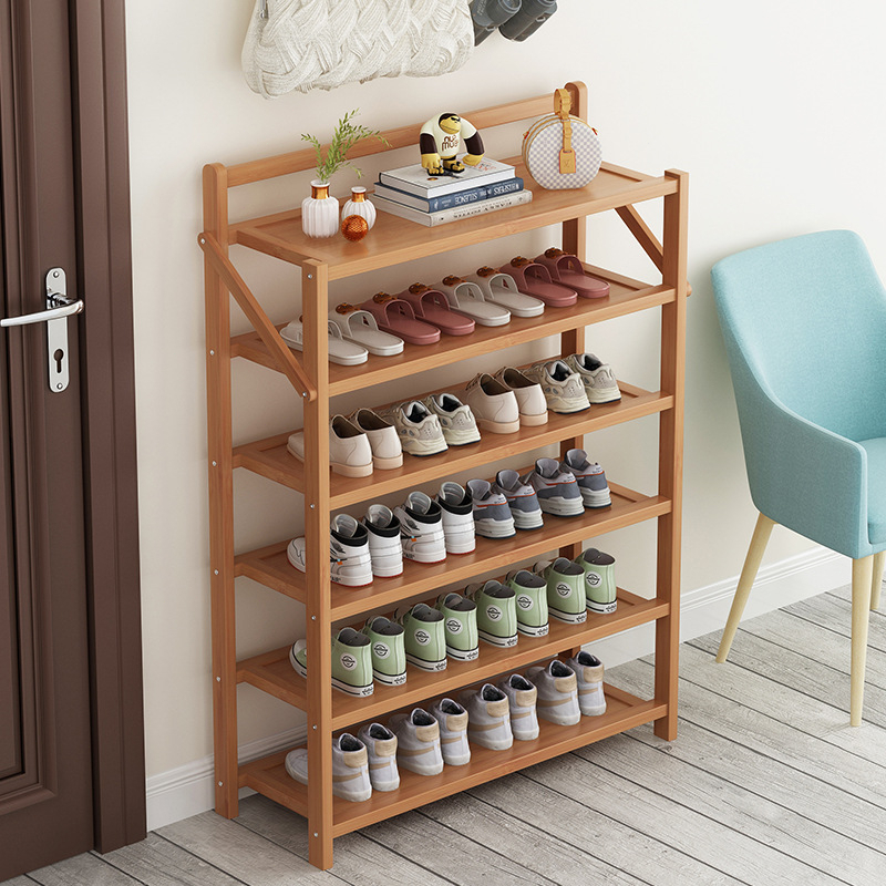 Tidak Diperlukan Instalasi Lipat  Portabel Rak Sepatu 3/4/5 Susun 50CM Rak Sepatu