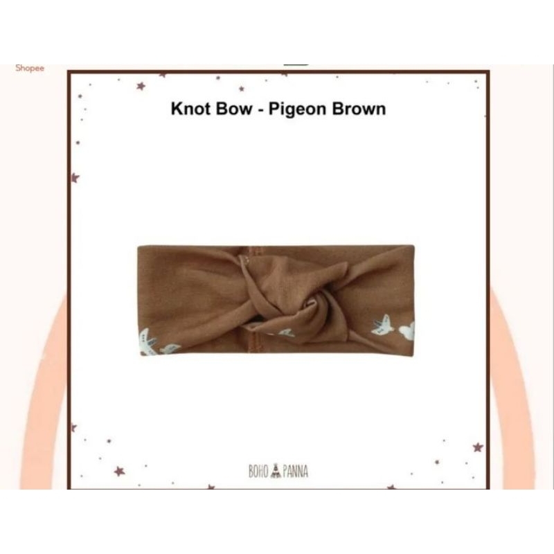 BOHOPANNA - KNOT BOW MOTIF / KNOT BOW PRINT HEADBAND (BANDO BAYI)