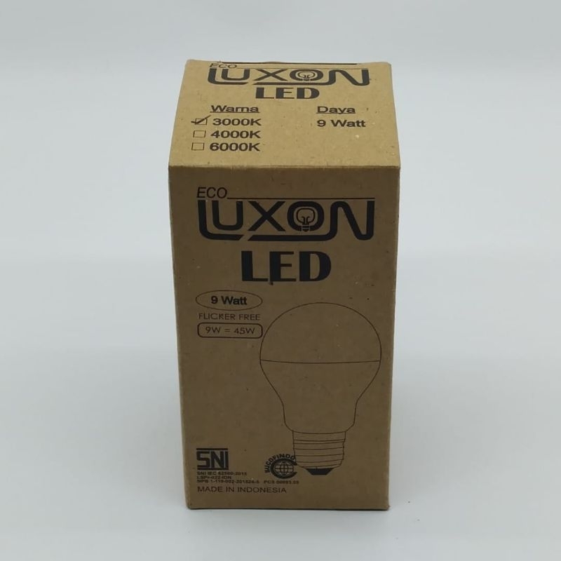 Lampu Led Luxon 9 watt 3000K