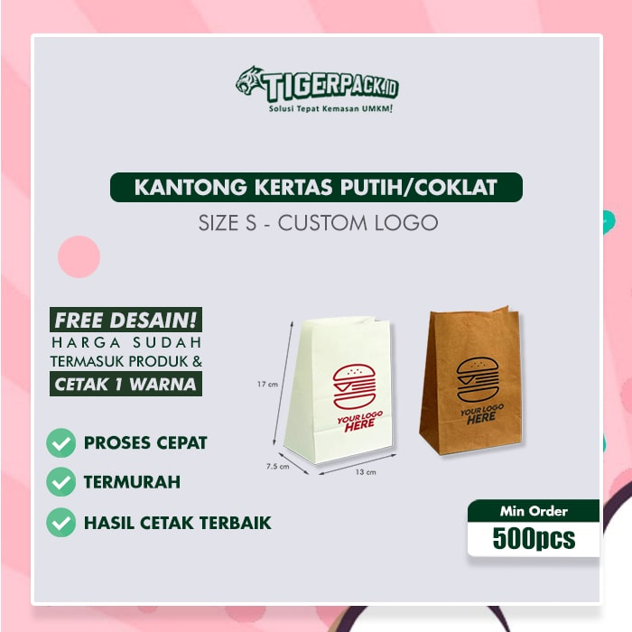 

Paperbag Food / Paperbag SOS size S - CUSTOM