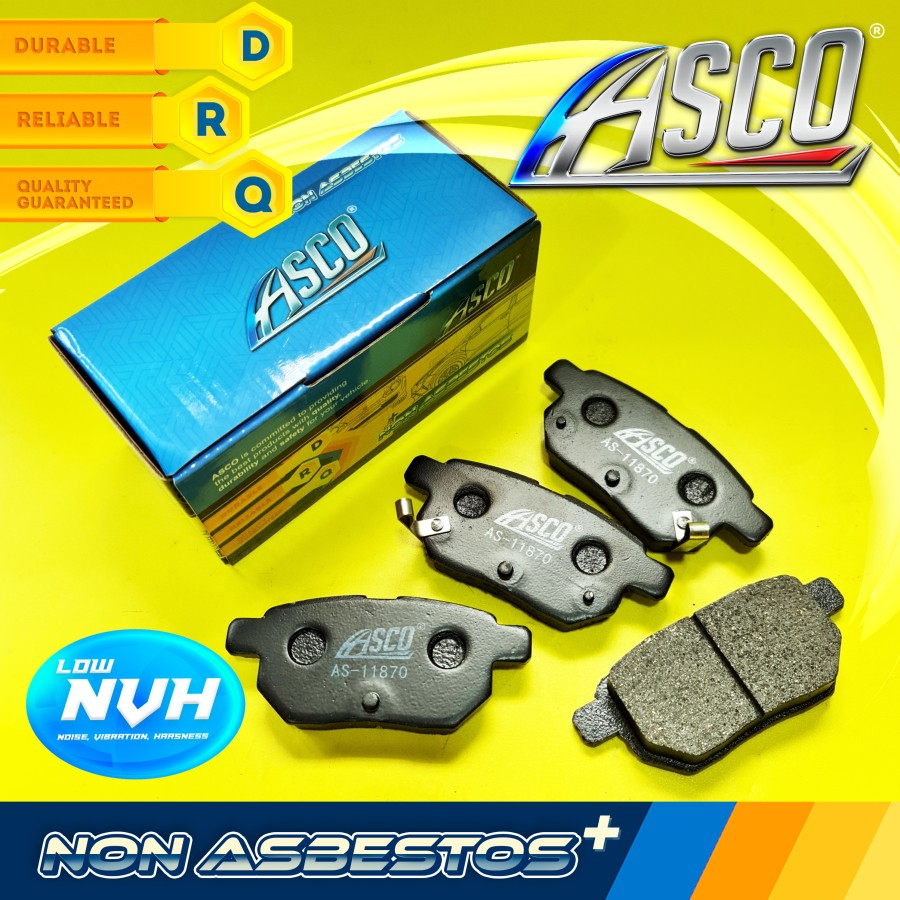 KAMPAS REM DEPAN BRAKE PAD ASCO VIOS / ALTIS / YARIS ALLNEW AS-11870