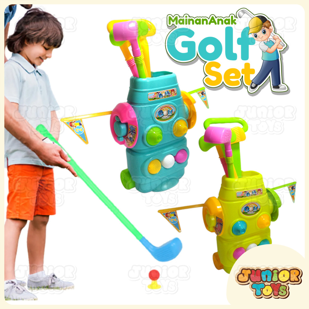 Promo Mainan Golf Anak Set Besar Wadah Stick Sport Toys Mainan Olahraga
