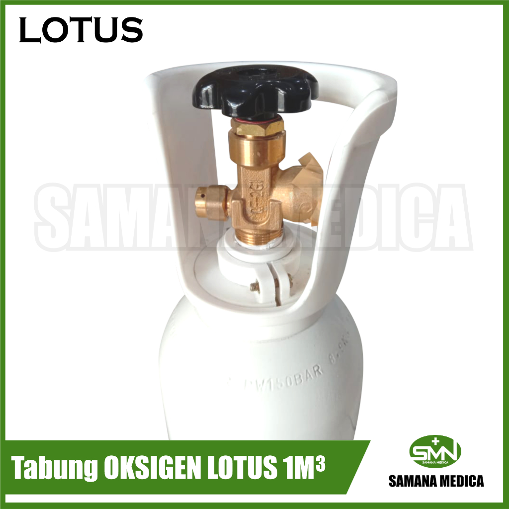 GOSEND ONLY - Tabung Oksigen LOTUS  Medis 1M3 isi Full Tanpa Troli - LOTUS Murah Promo