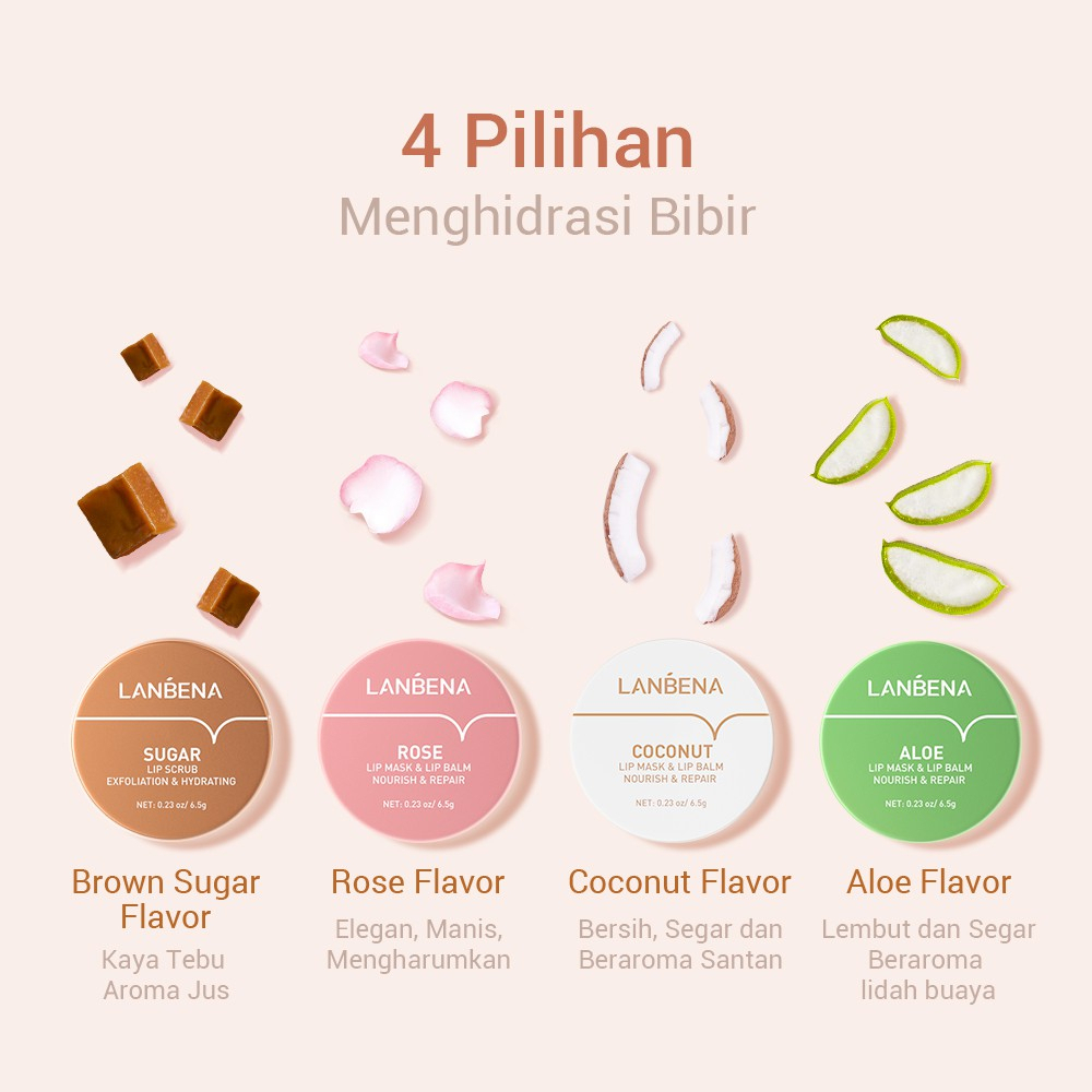 ✨ AKU MURAH ✨ LANBENA Lip Mask Balm SERIES