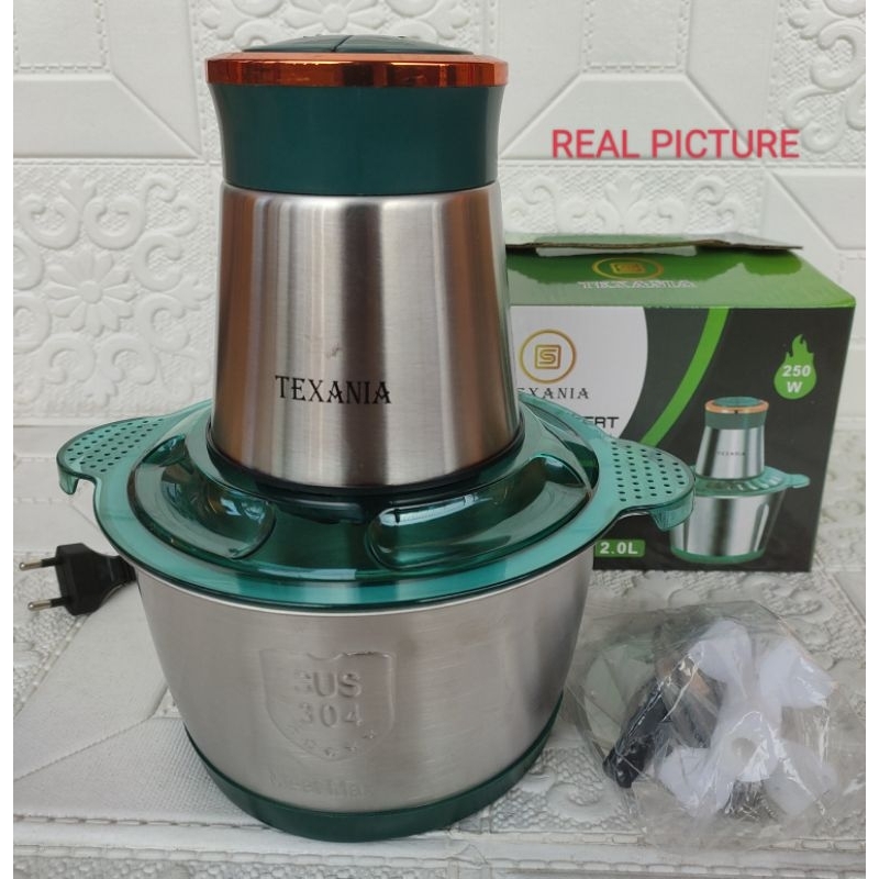 [GREEN] BLENDER DAGING STAINLESS HIJAU PREMIUM/ FOOD CHOPPER STAINLESS KUALITAS BAGUS