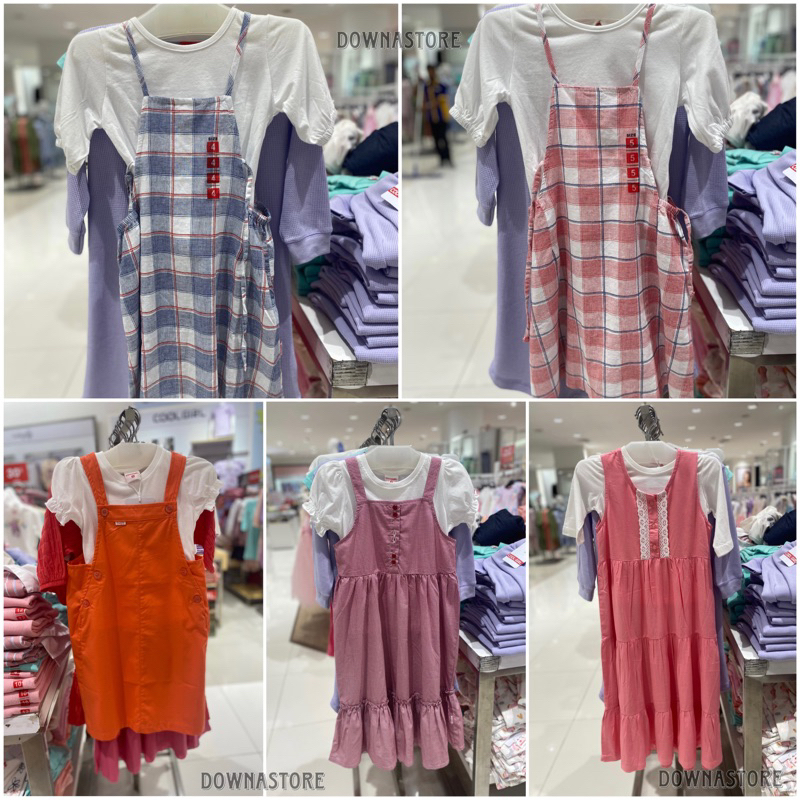Overall dress set anak perempuan COOL GIRL (4-12thn)